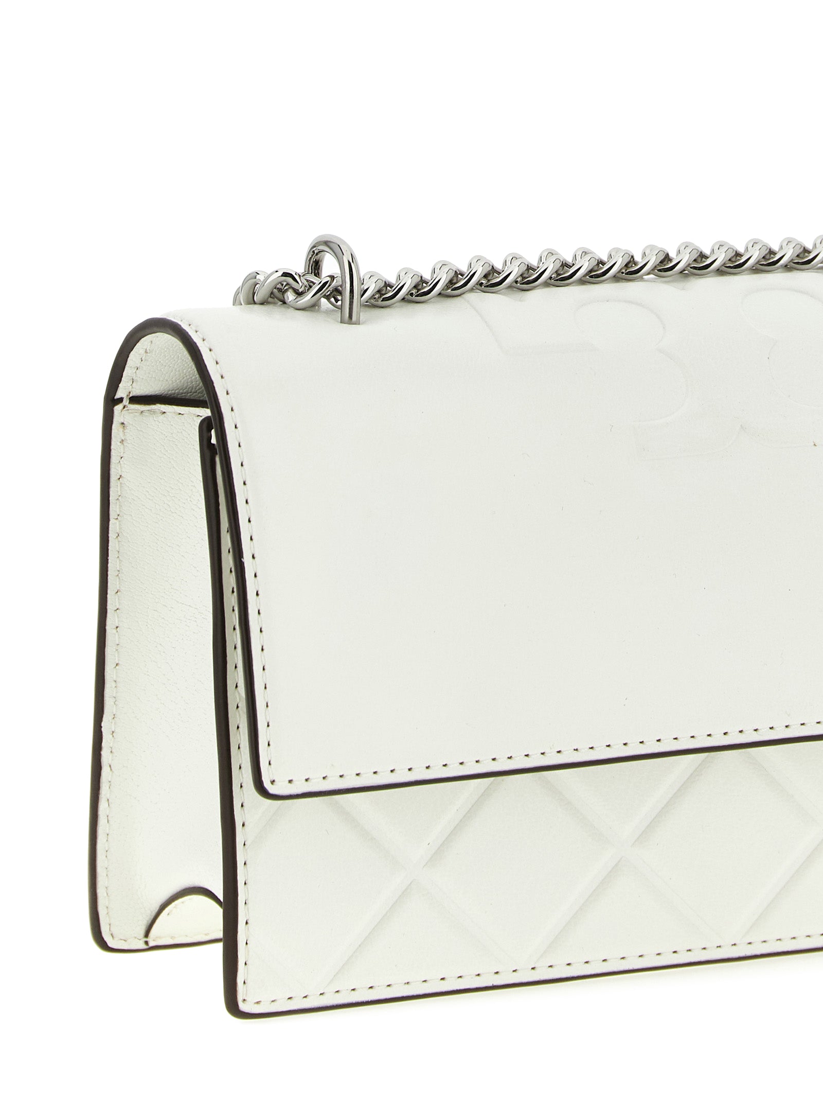 White Goatskin Crossbody Bag