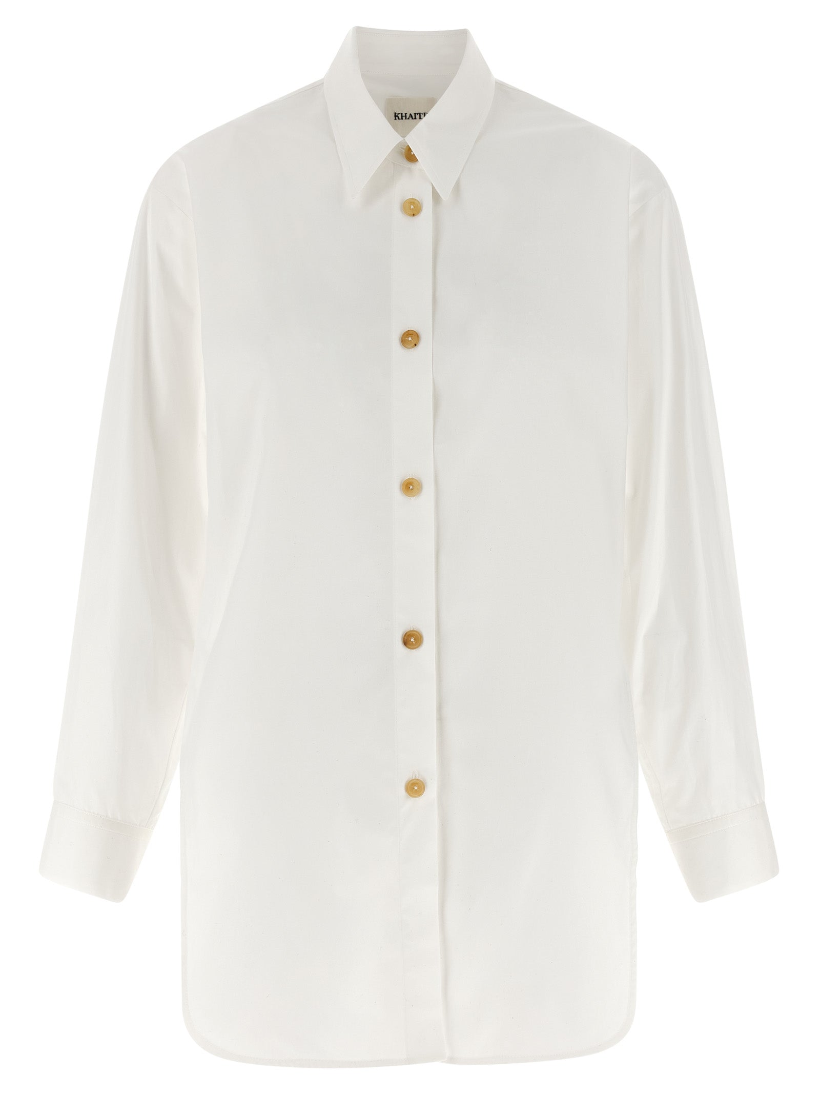 Khaite 100% Cotton blouse in white
