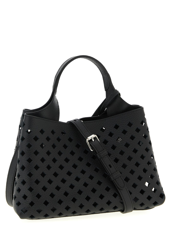Tod's 100% calfskin leather (Bos Taurus) shoulder bag in black — view 2