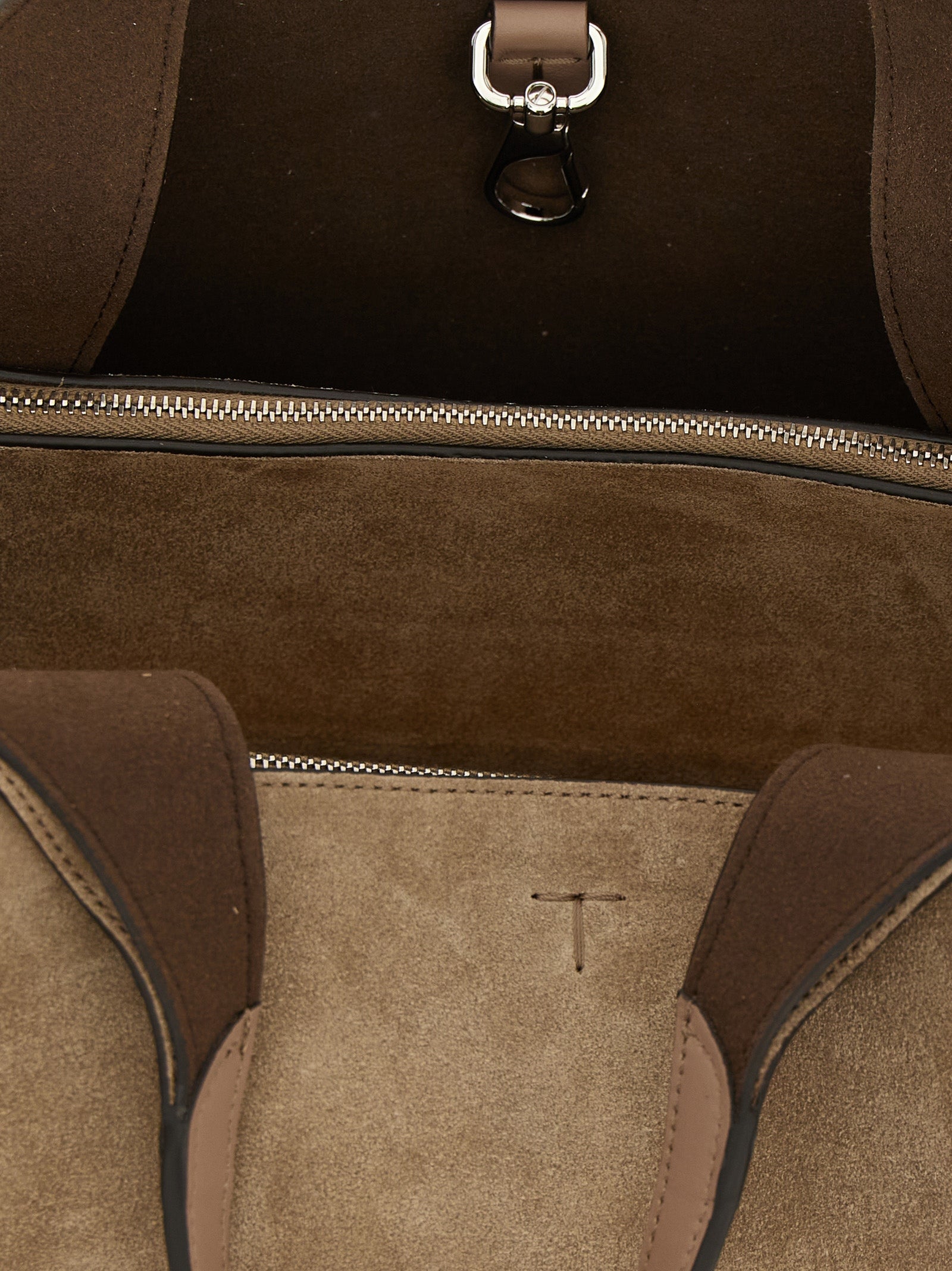 Tod's 100% calfskin leather (Bos Taurus) top handle bag in beige — view 4