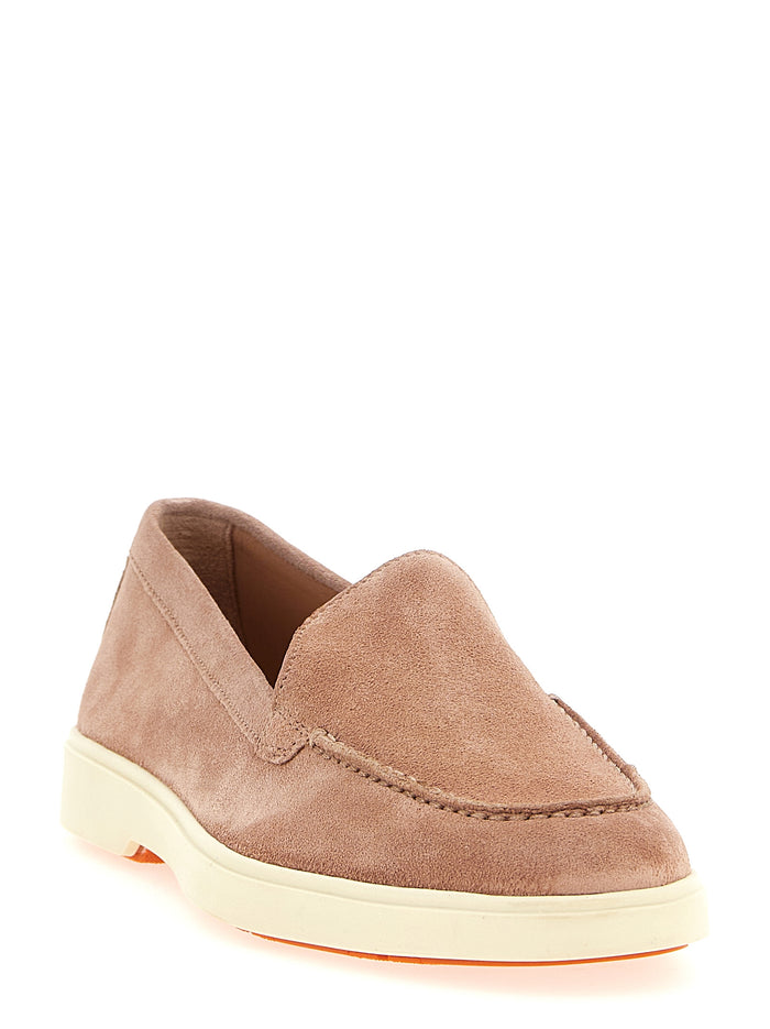 Santoni 100% Calfskin Leather loafer in beige — view 2