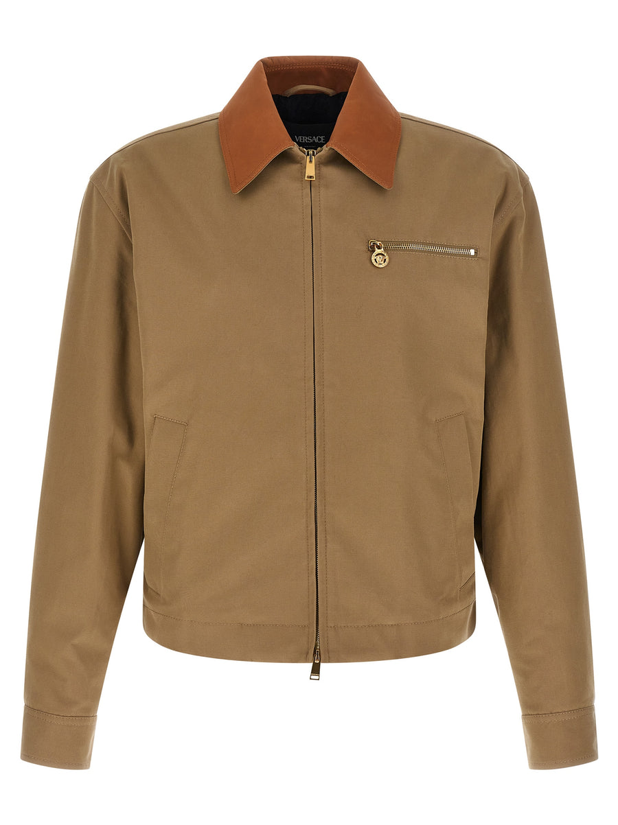 Versace 100% cotton jacket in beige