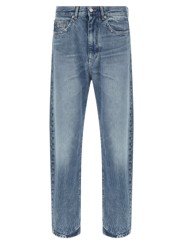 Versace 100% cotton jeans in blue