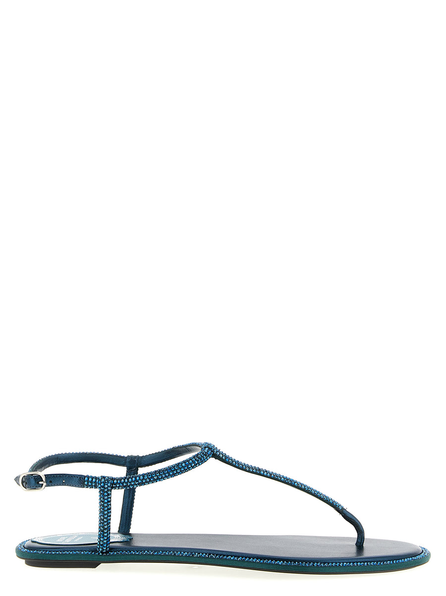 Rene Caovilla 68% Fabric sandal in green
