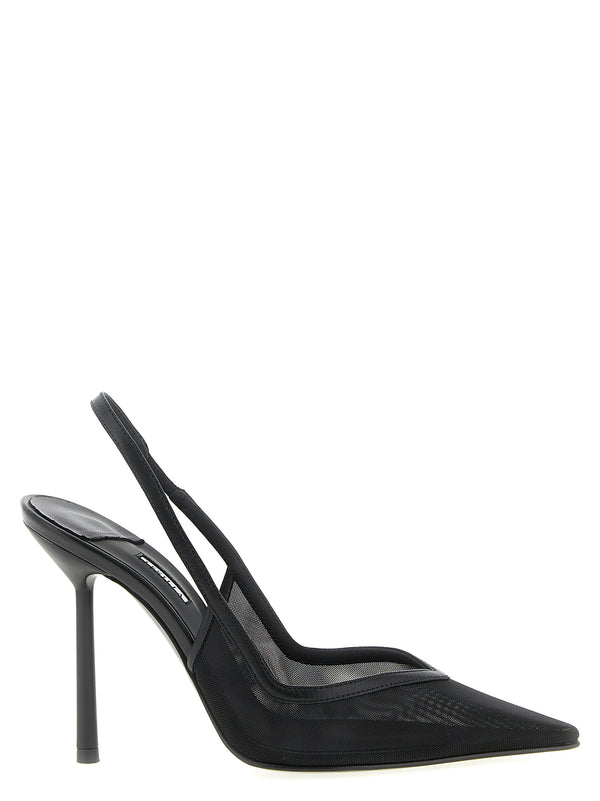 Le Silla 100% Polyamide slingback heel in black