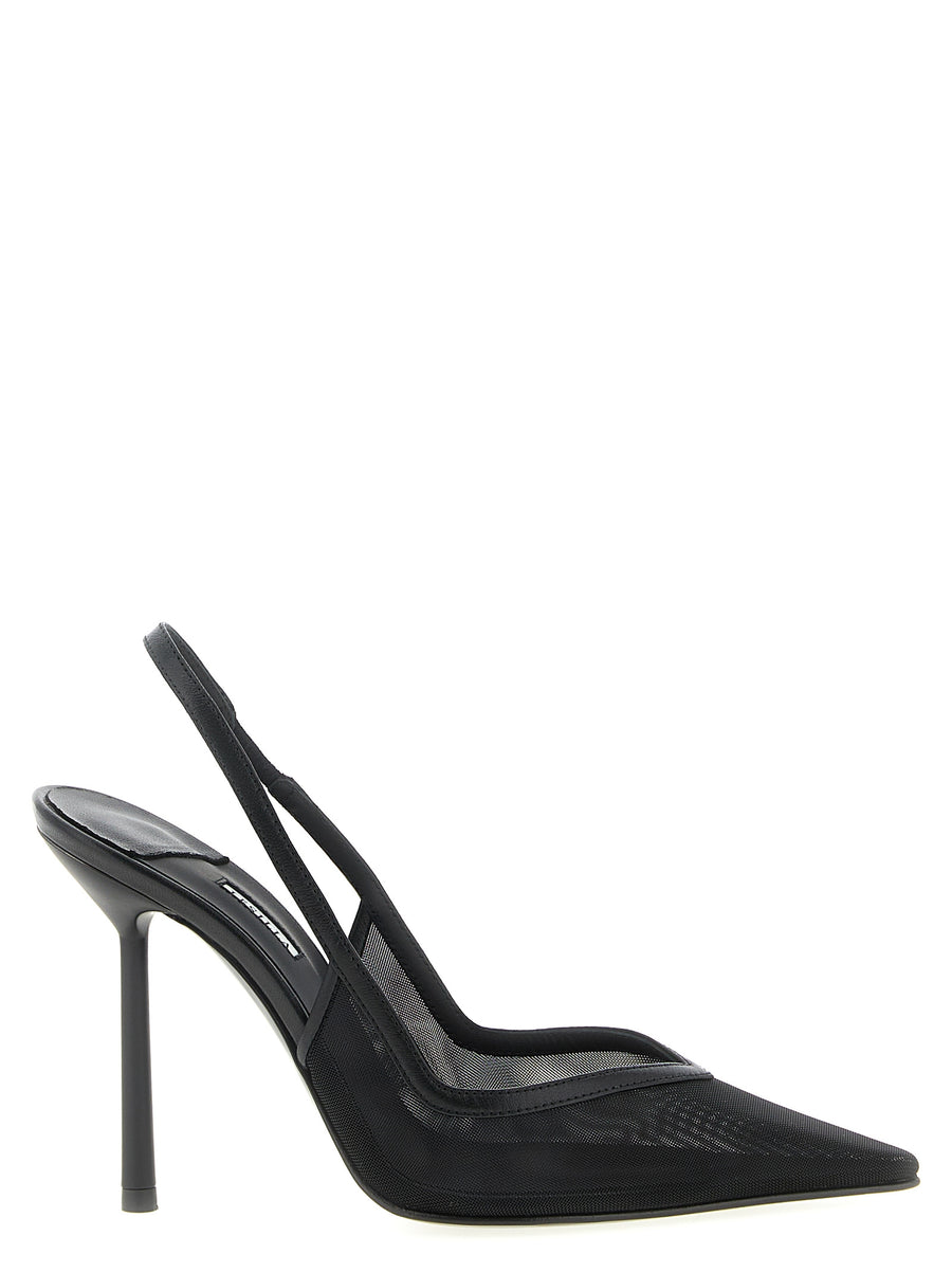 Le Silla 100% Polyamide slingback heel in black