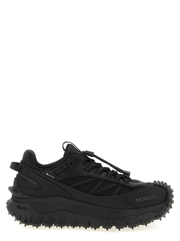 Moncler 100% Polyamide athletic shoe in black