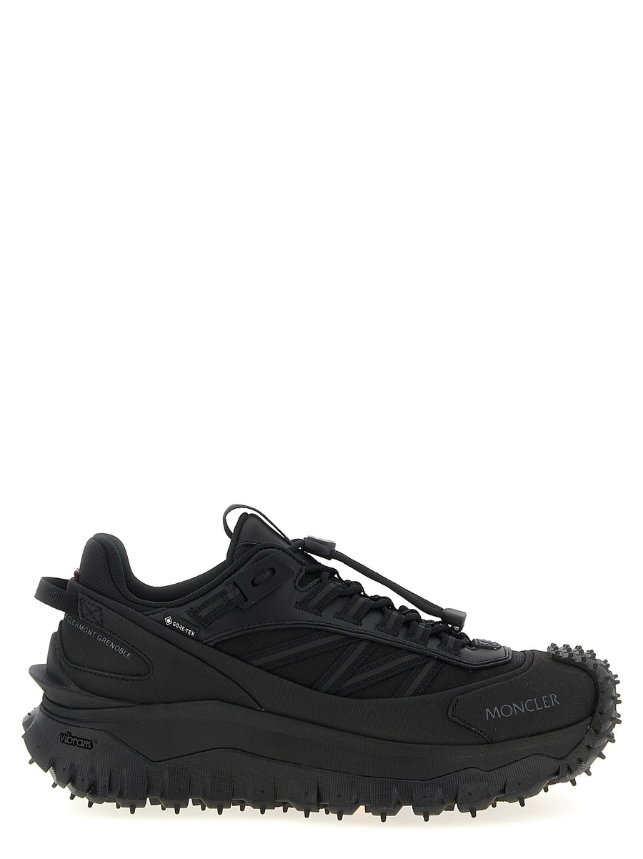 Moncler 100% Polyamide athletic shoe in black