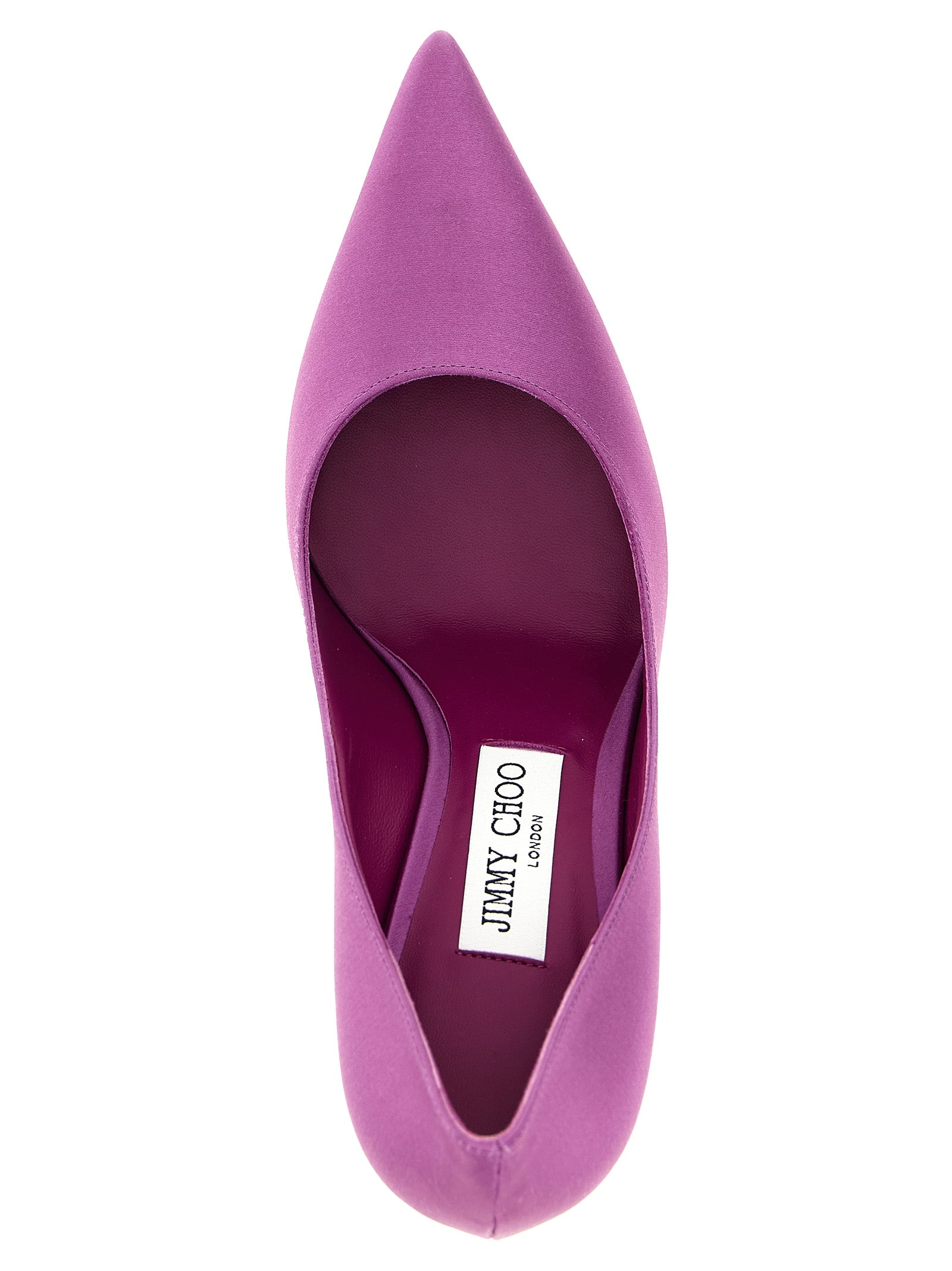 Jimmy Choo Satin pump in purple — view 4