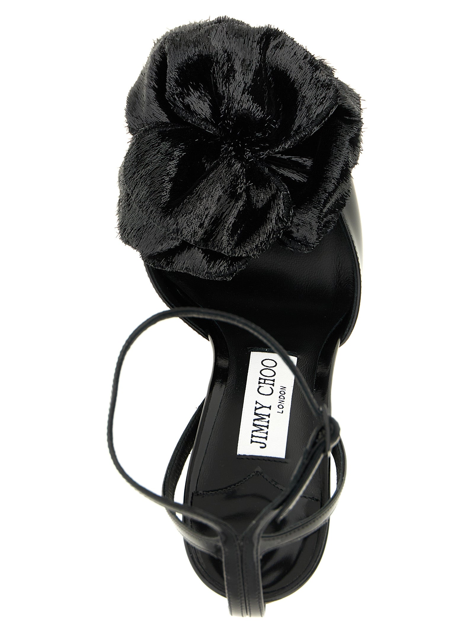 Jimmy Choo Leather heel sandal in black — view 4
