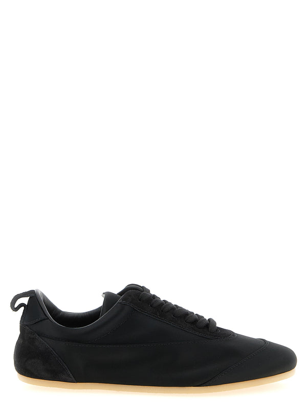 Jil Sander 44% cotton sneaker in black