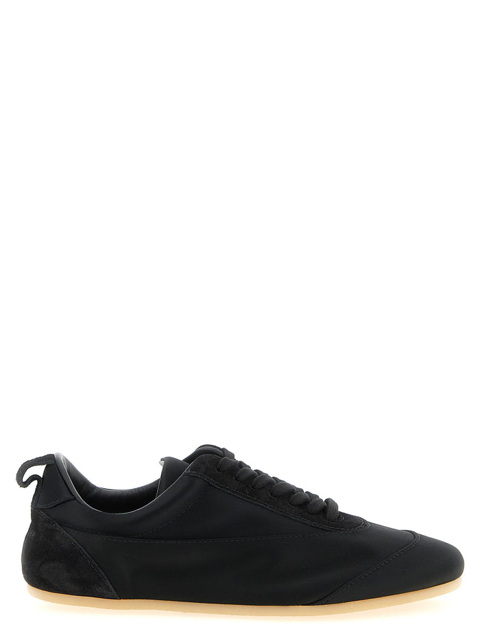 Jil Sander 44% cotton sneaker in black
