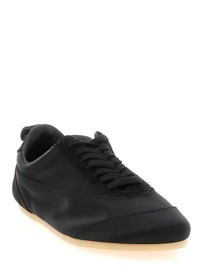 Jil Sander 44% cotton sneaker in black — view 2