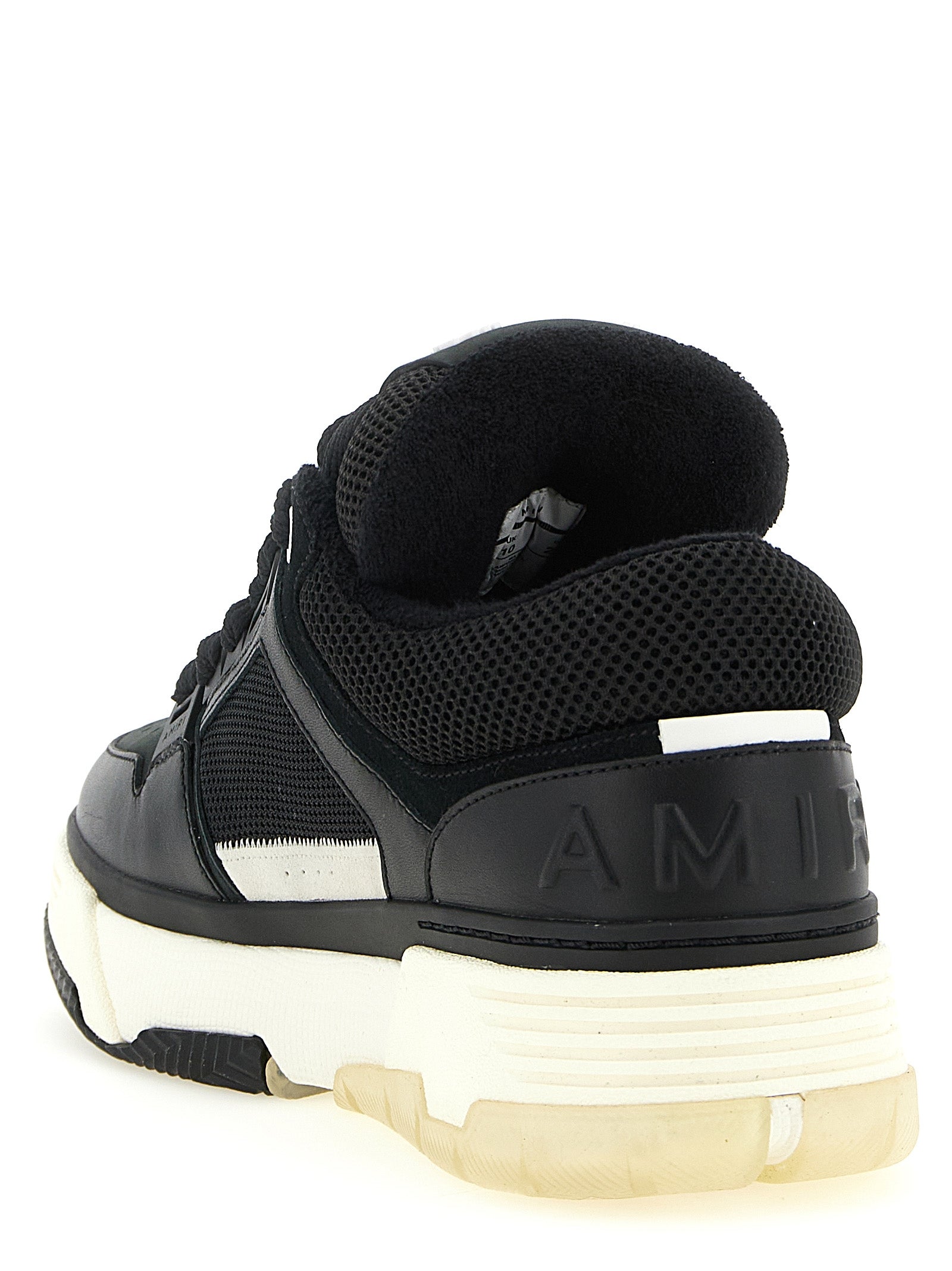 Amiri 100% Calfskin Leather sneaker in black — view 3