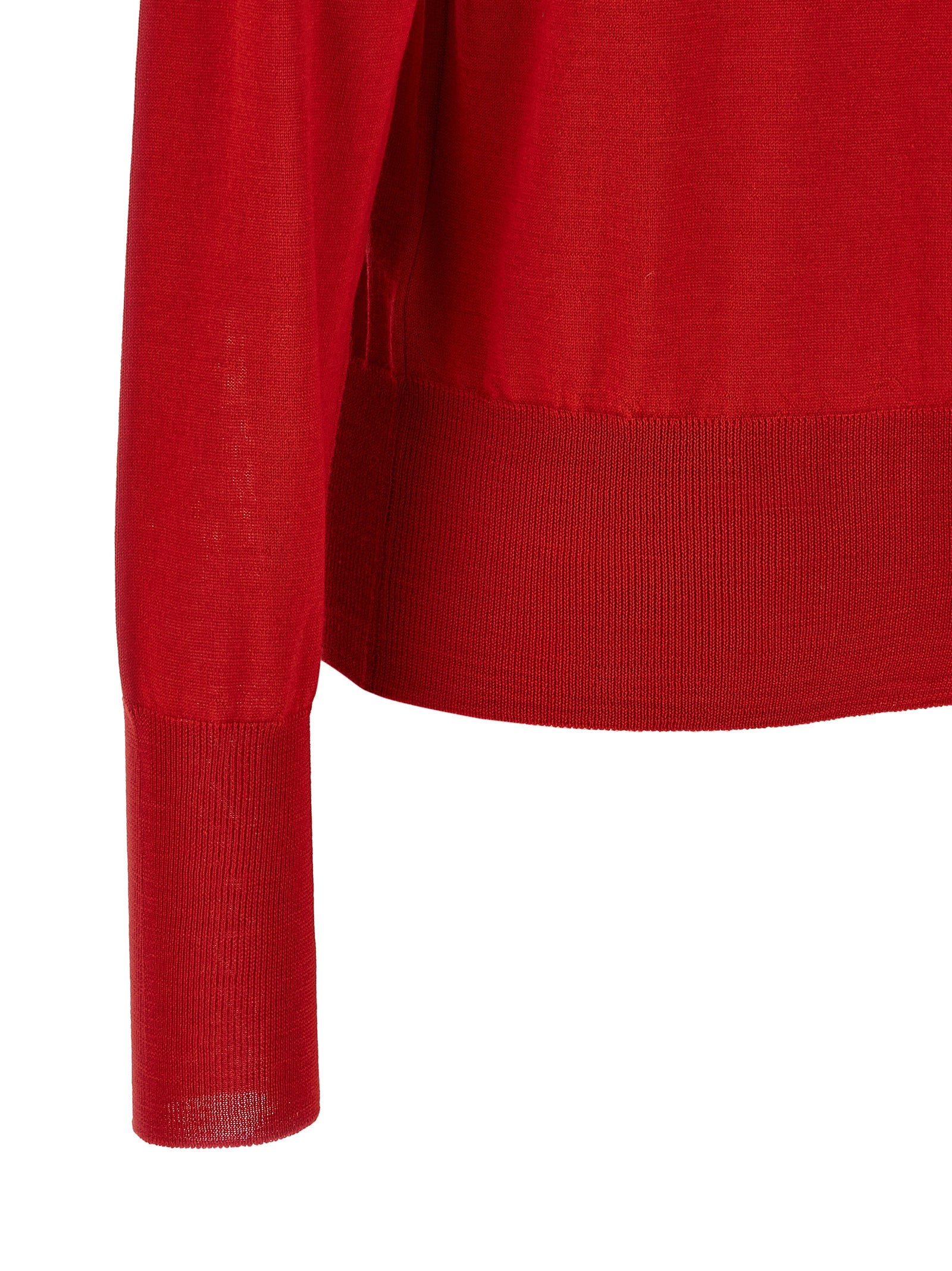 Vivienne Westwood 70% wool cardigan in red — view 4