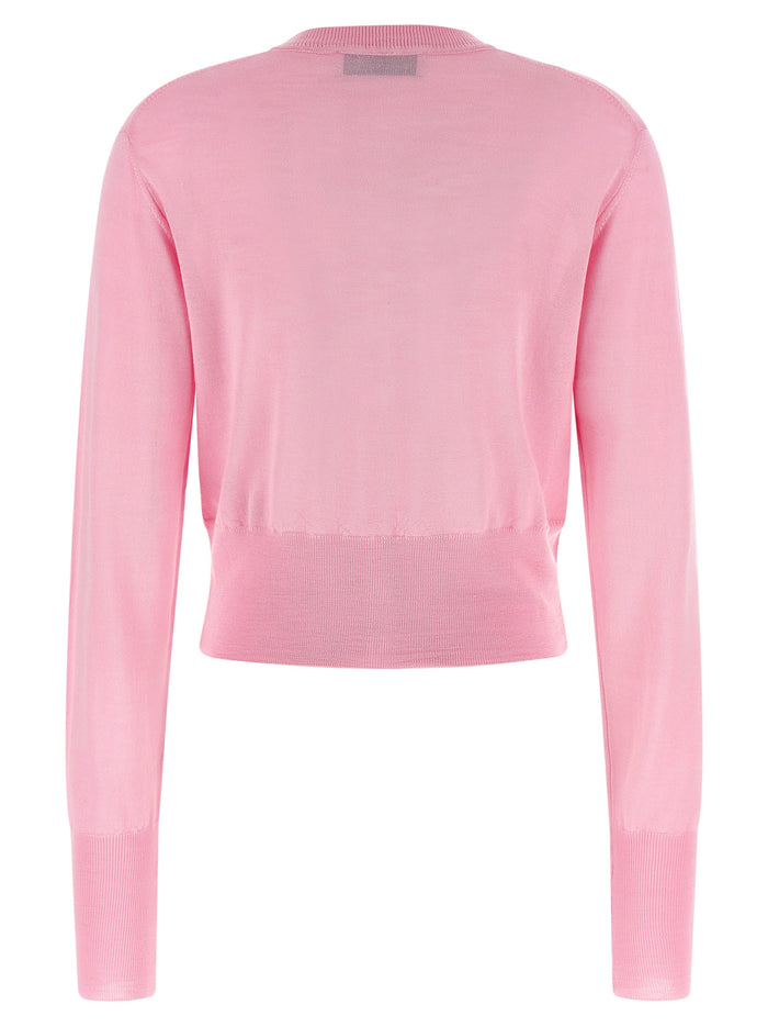 Vivienne Westwood 70% wool cardigan in pink — view 2