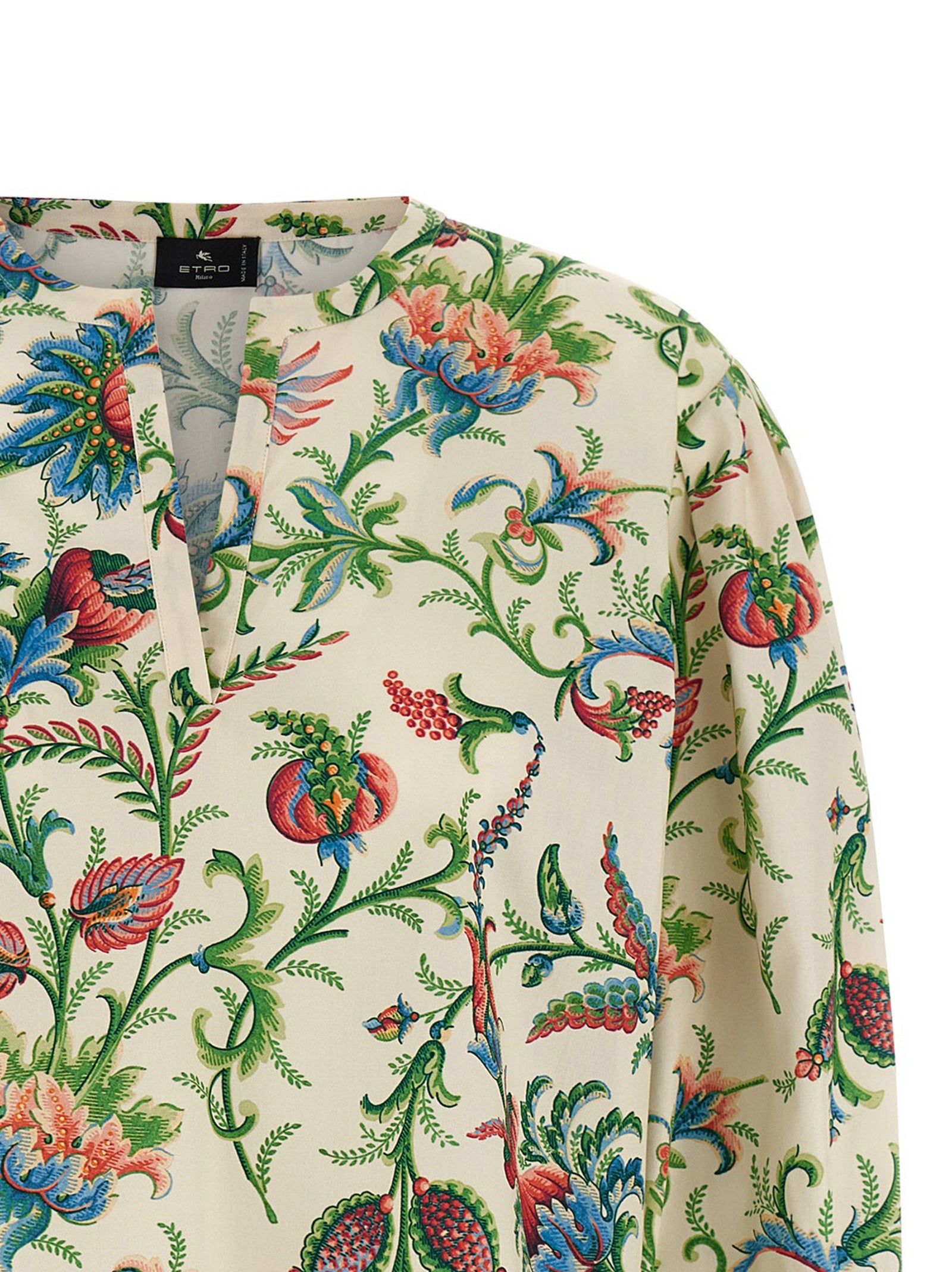Etro 100% cotton blouse in cream — view 3