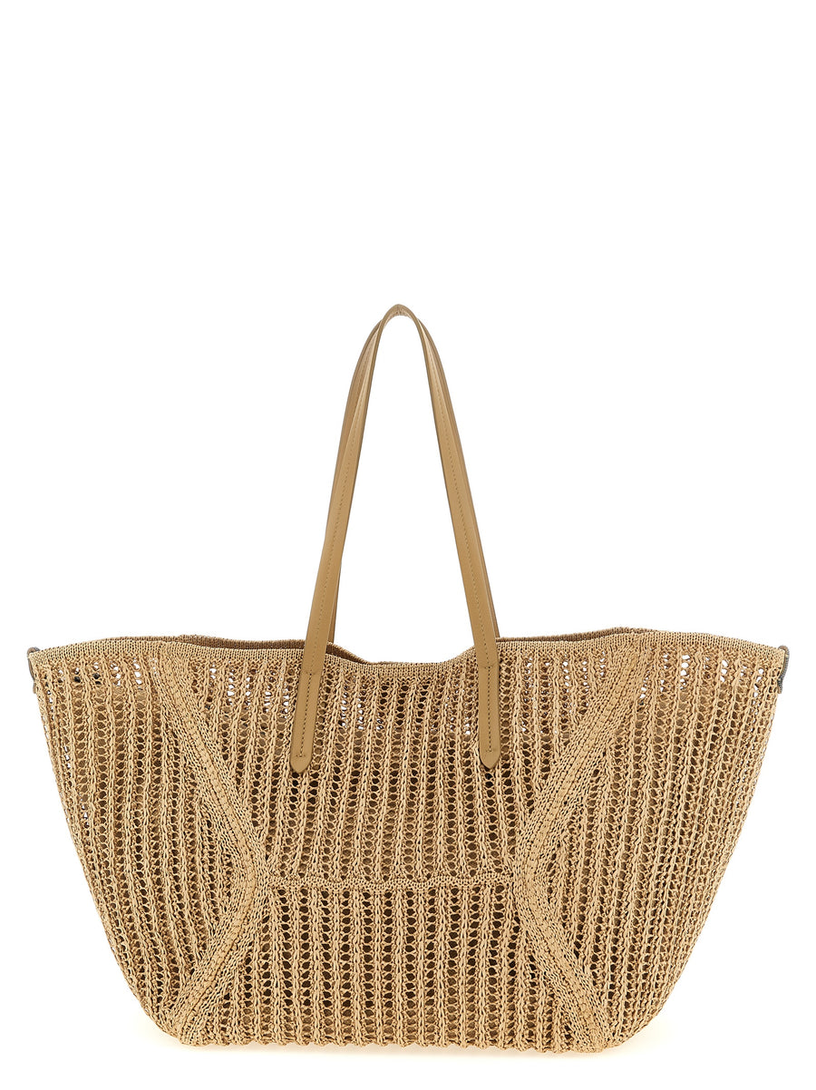 Brunello Cucinelli 100% polyamide shoulder bag in beige