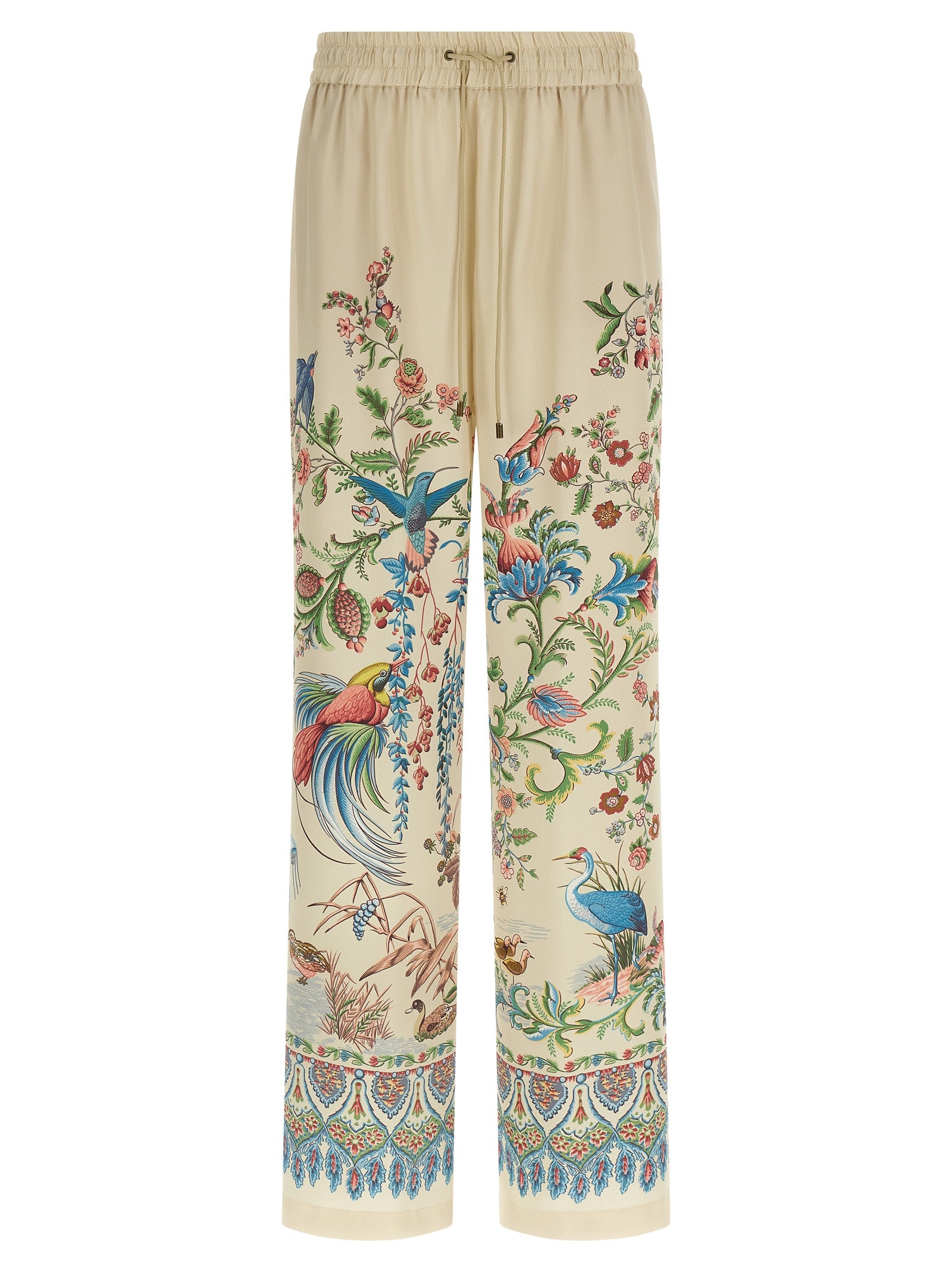Etro 100% polyester trouser in beige