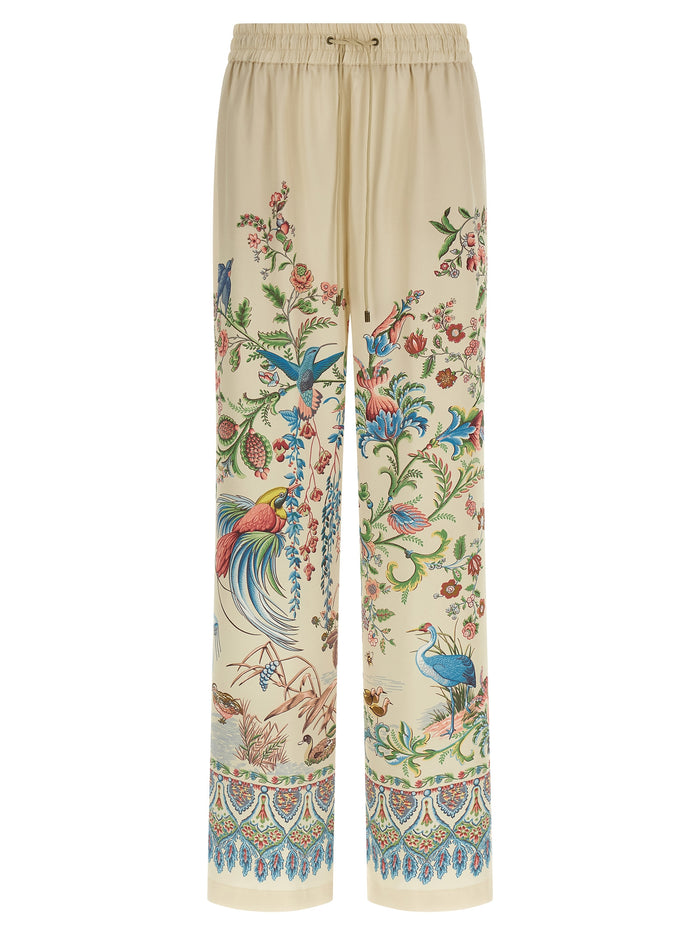 Etro 100% polyester trouser in beige