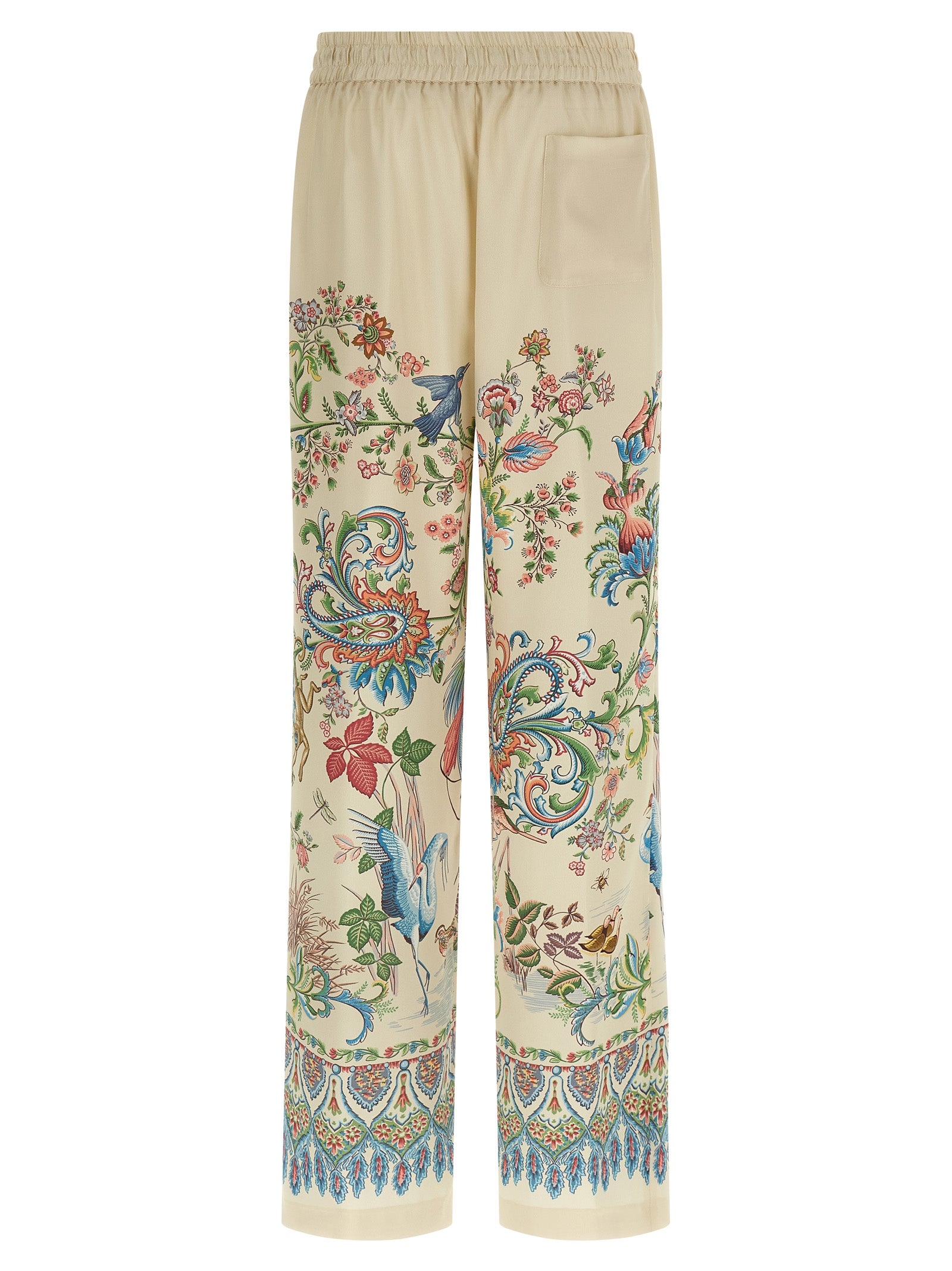 Etro 100% polyester trouser in beige — view 2