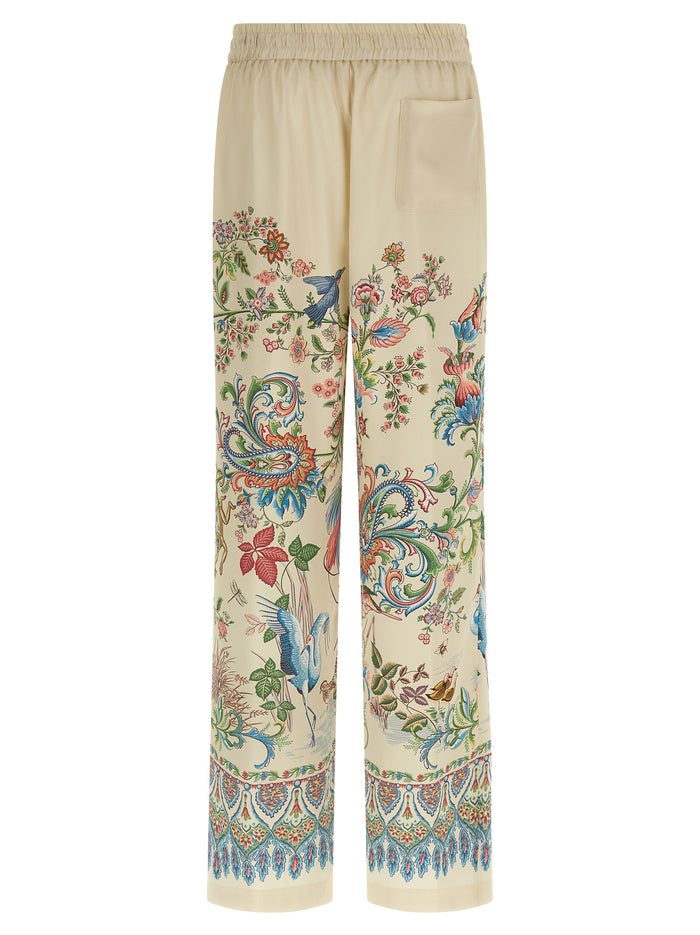 Etro 100% polyester trouser in beige — view 2