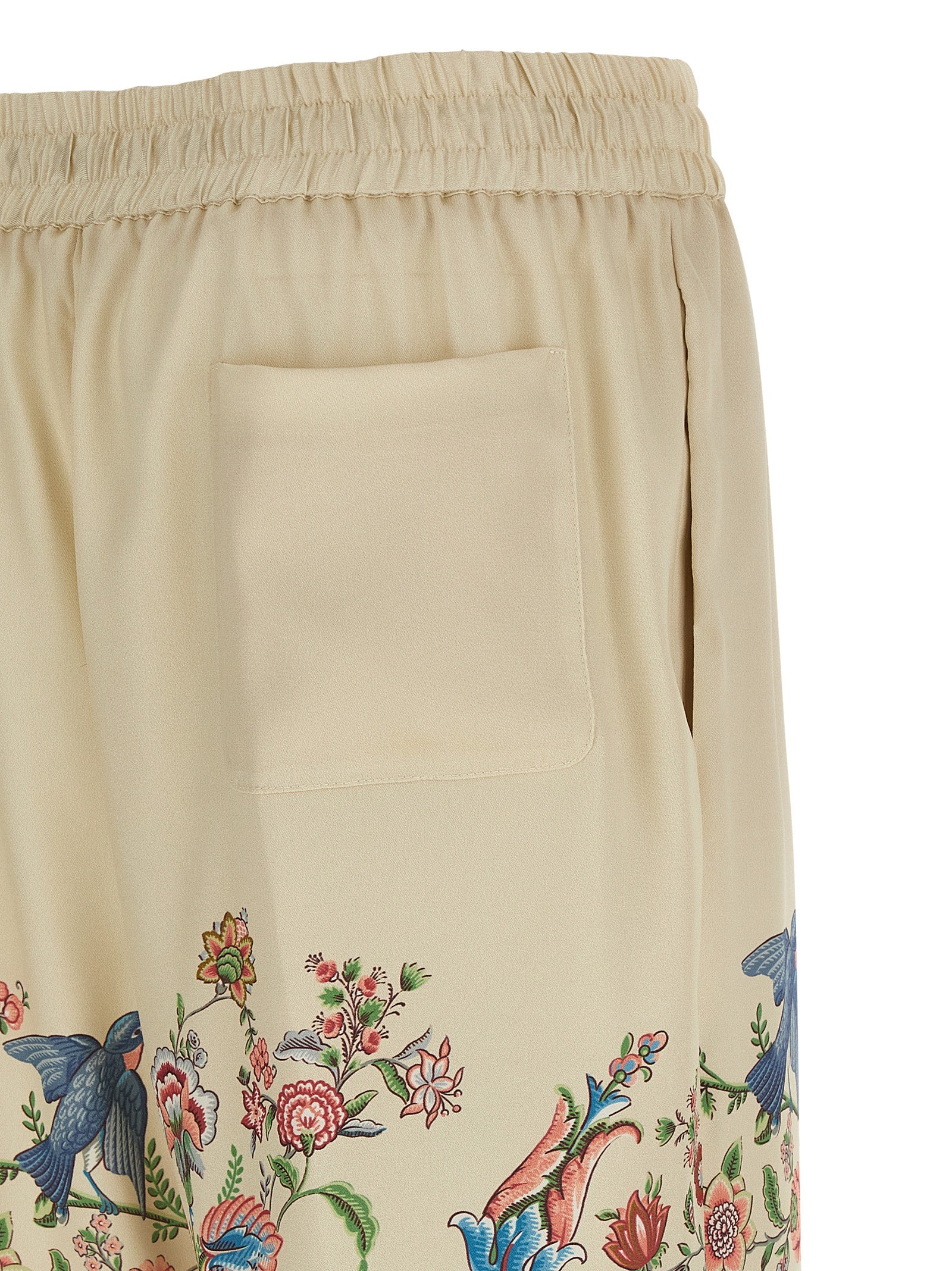 Etro 100% polyester trouser in beige — view 4