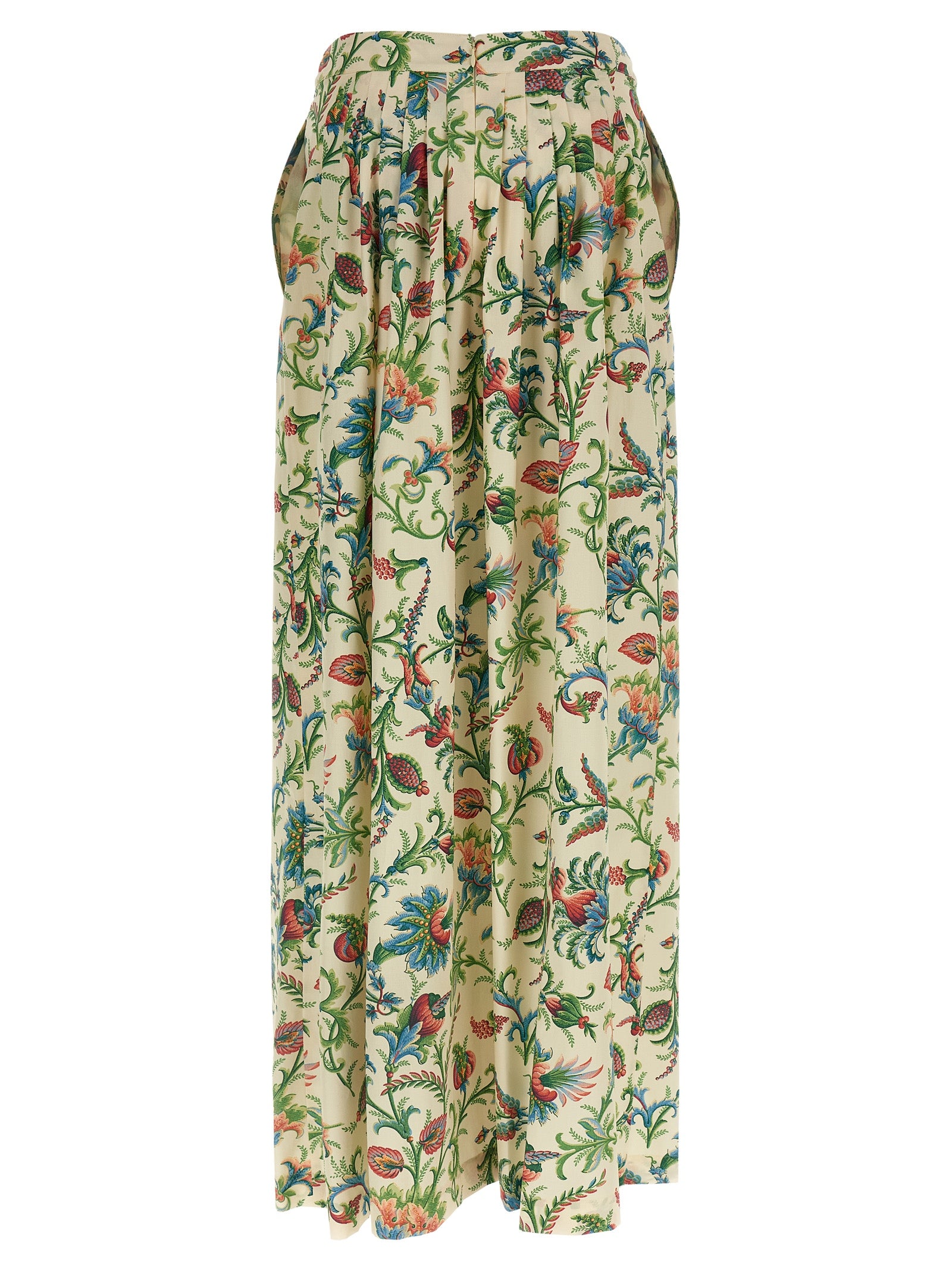 Etro 100% cotton poplin skirt in multicolor — view 2
