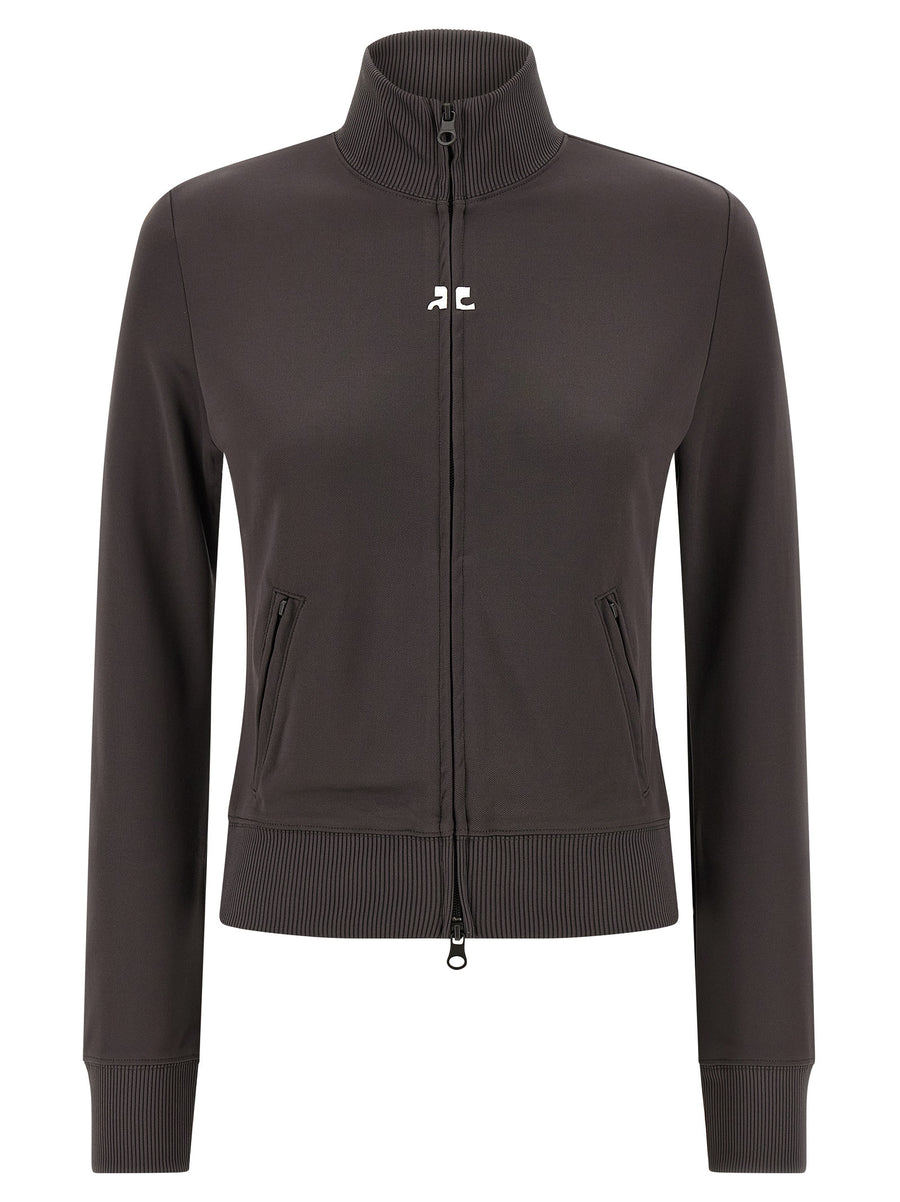 CourrèGes 100% Polyester sweatshirt in gray