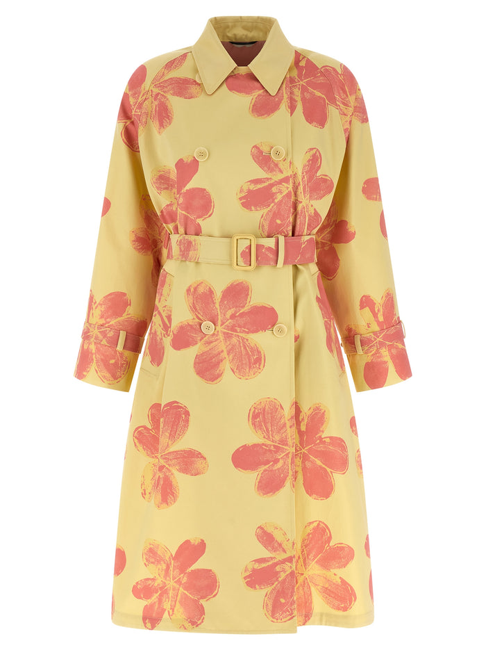 Max Mara 100% Cotton coat in yellow