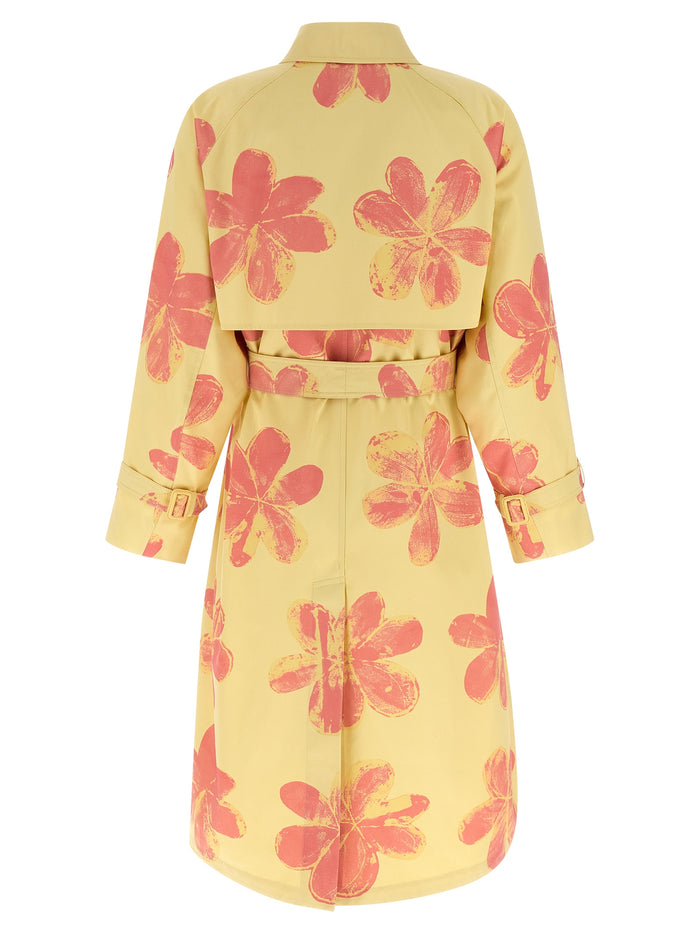 Max Mara 100% Cotton coat in yellow — view 2
