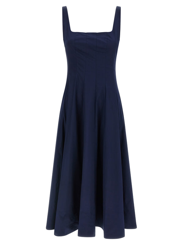 Staud 98% Cotton dress in navy
