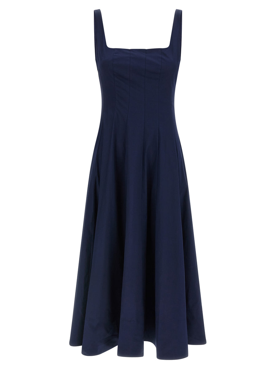 Staud 98% Cotton dress in navy