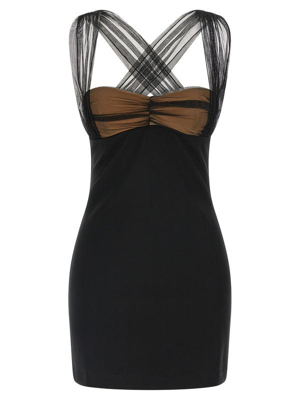 Nensi Dojaka 83% viscose dress in black