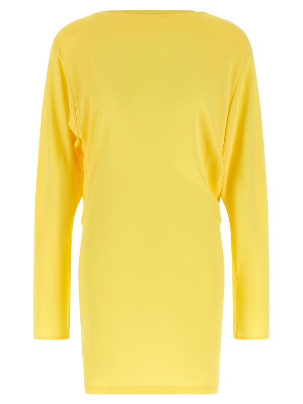 Jacquemus 83% viscose tunic in yellow