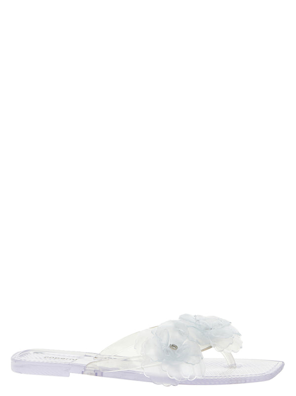 Coperni 100% PVC sandals in clear
