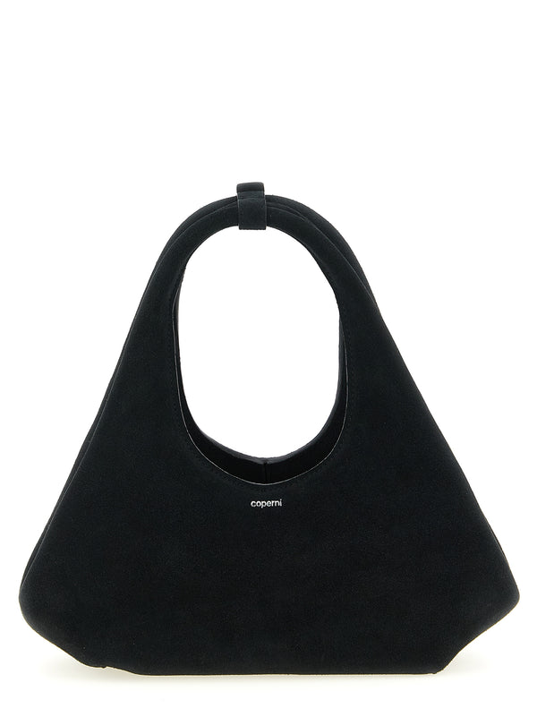 Coperni 100% cow leather (Bos Taurus) hobo bag in black