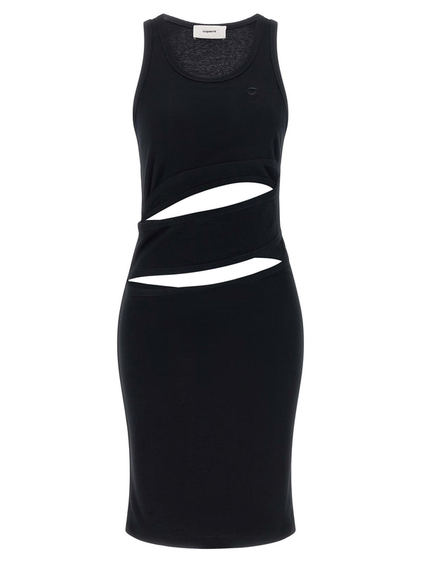 Coperni 100% organic cotton dress in black