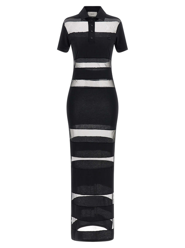 Coperni 50% cotton dress in black