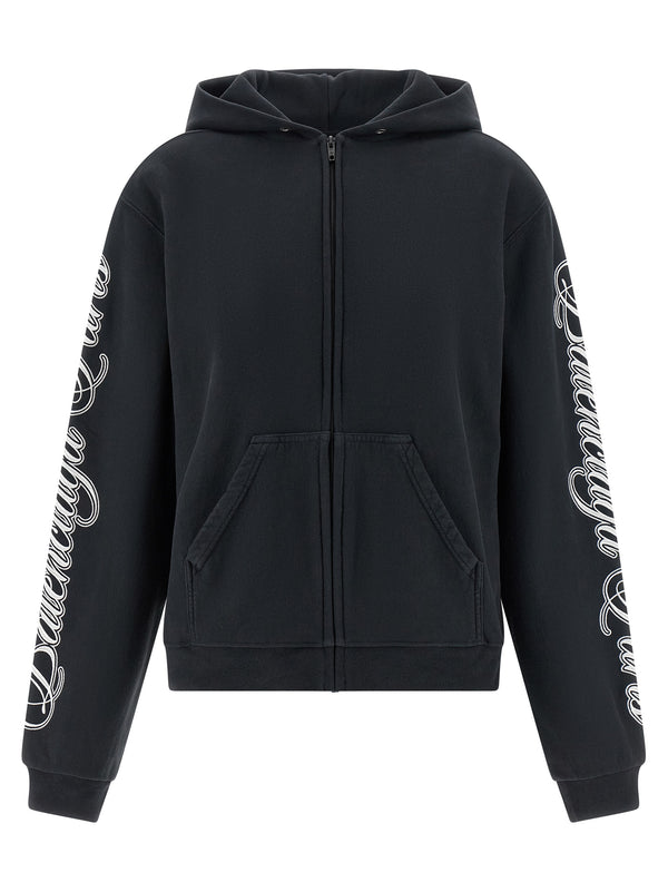Balenciaga 100% Cotton hoodie in black