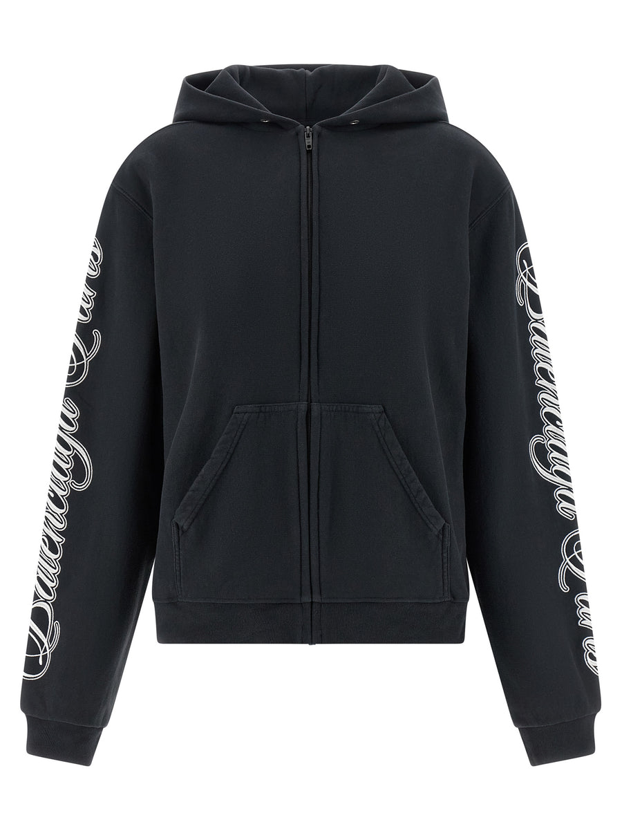 Balenciaga 100% Cotton hoodie in black