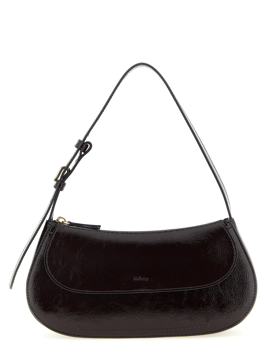 Mulberry 100% Calfskin Leather shoulder bag in purple