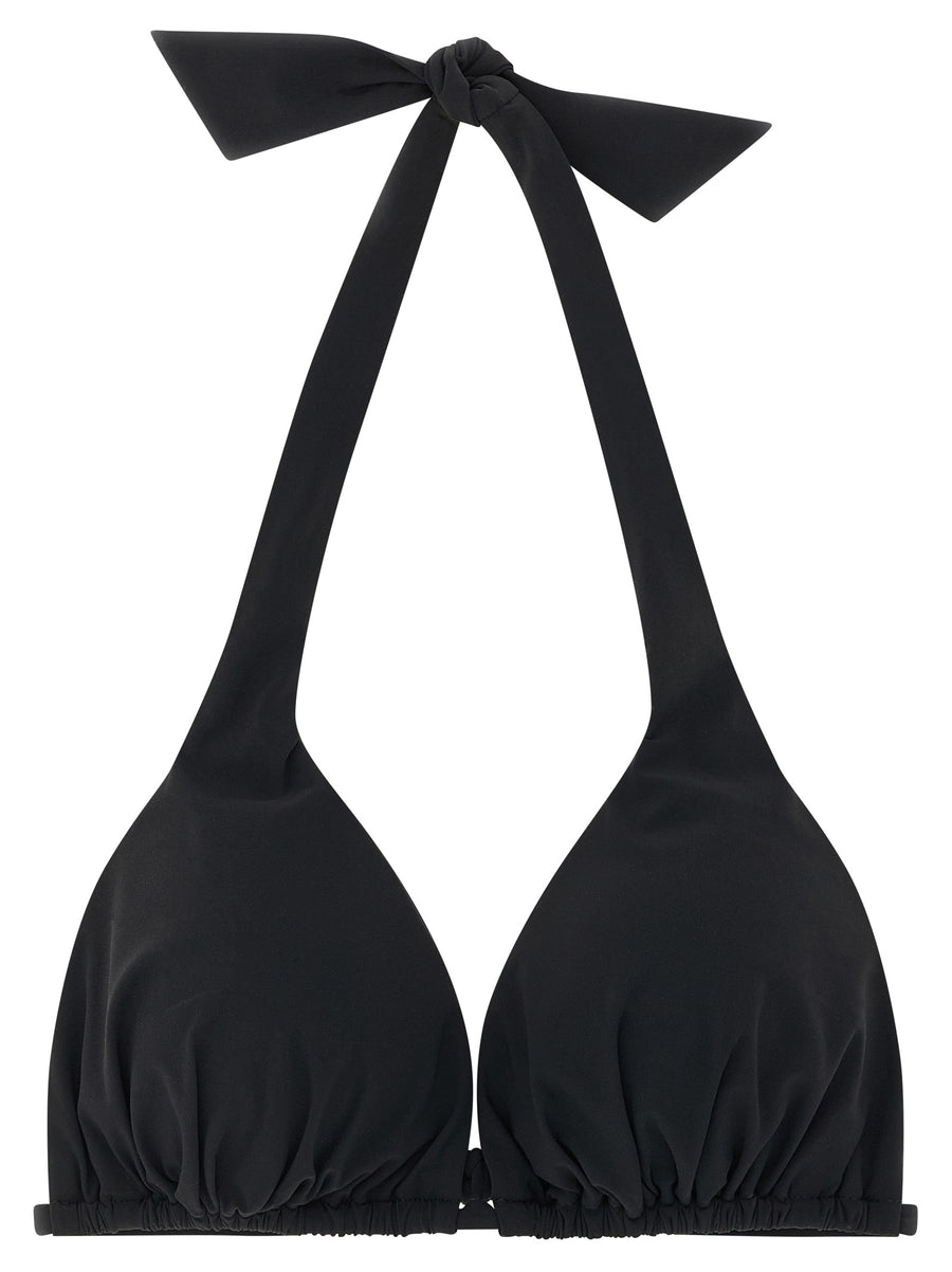 Dolce & Gabbana 75% polyamide bikini top in black