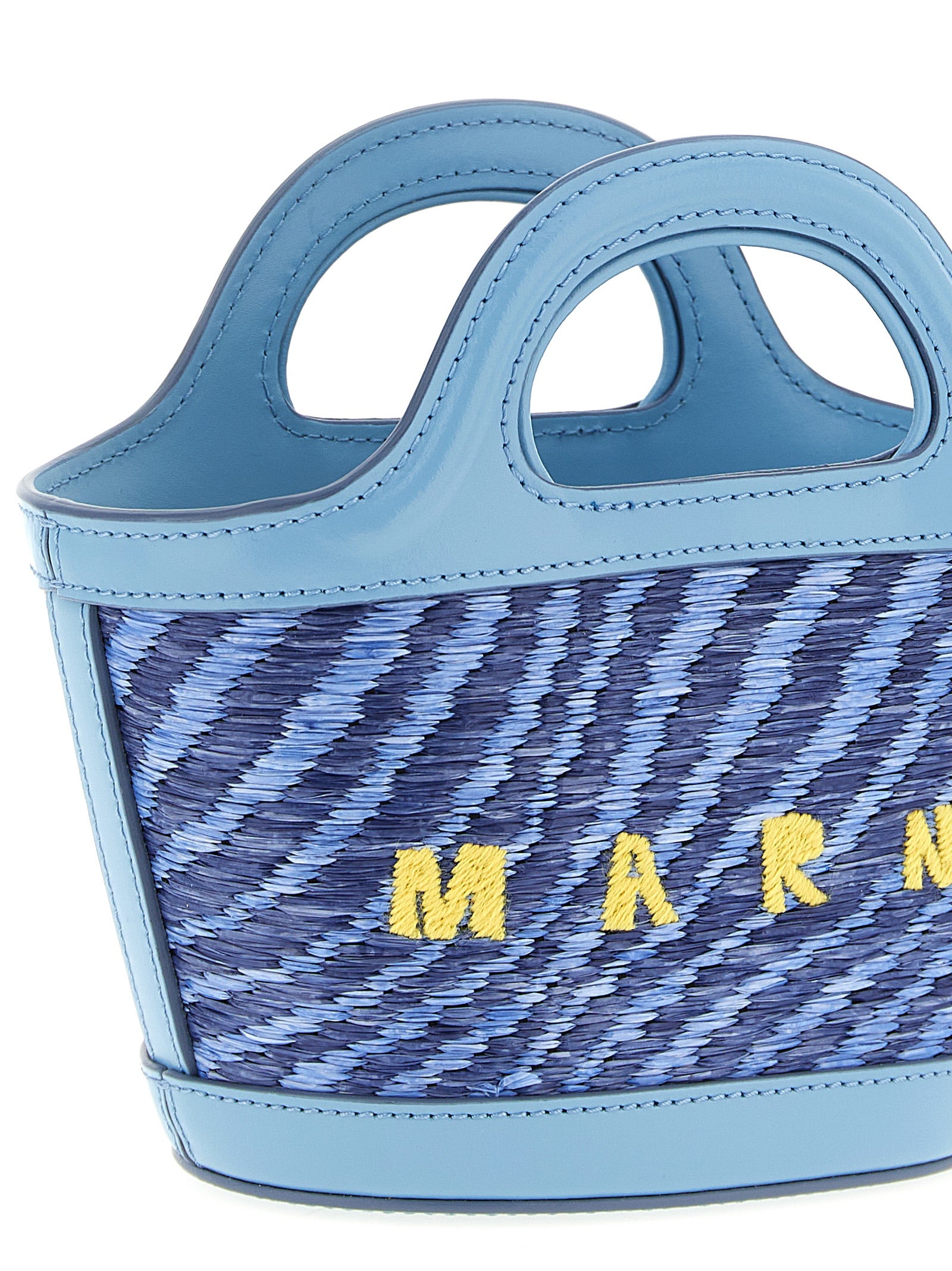 Blue Polyamide Handbag Bag