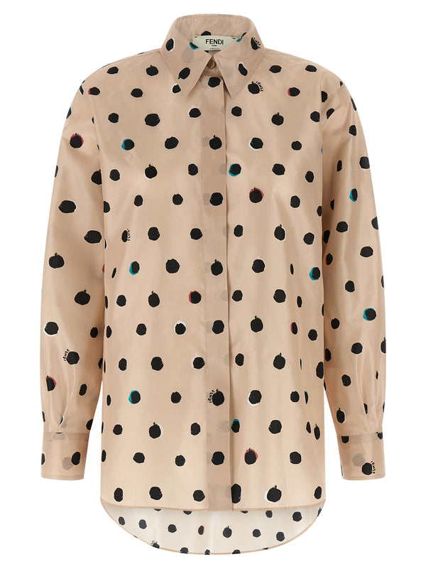 Fendi 100% Silk blouse in beige
