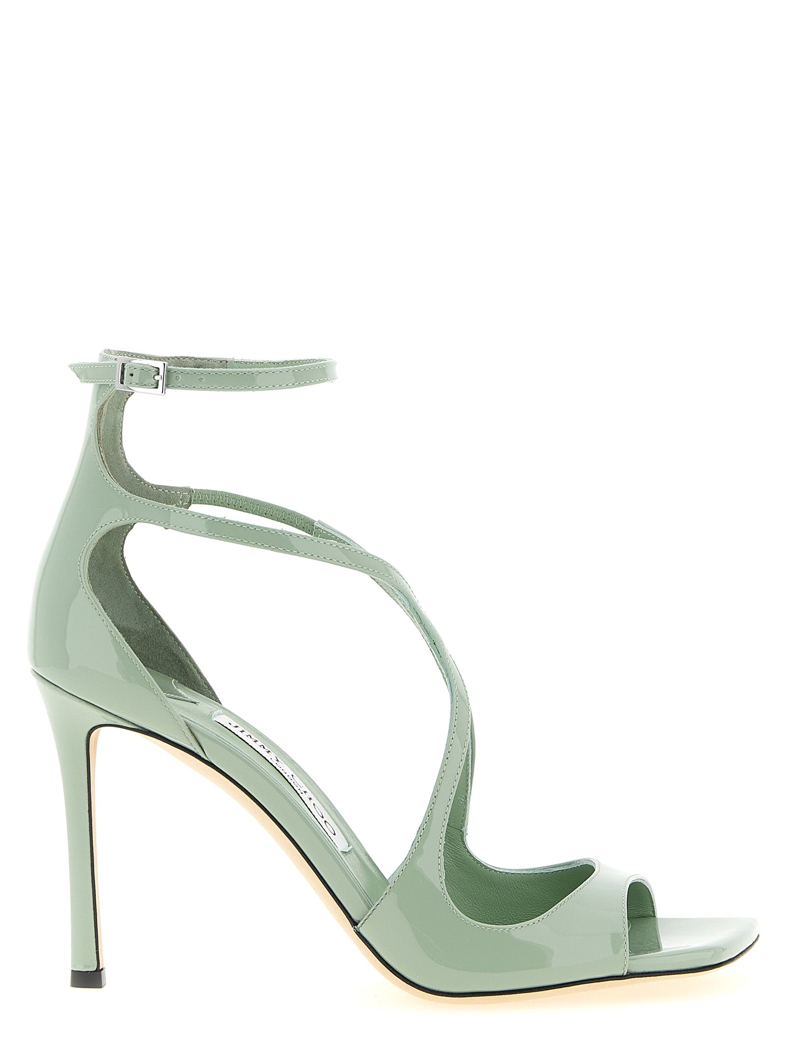 Jimmy Choo 85% Leather heel sandal in green