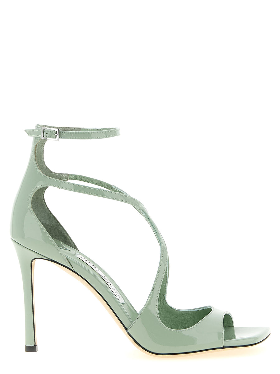 Jimmy Choo 85% Leather heel sandal in green