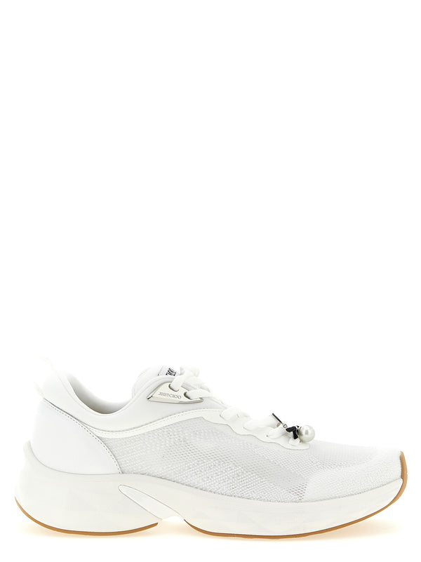 Jimmy Choo 50% textile sneakers in white