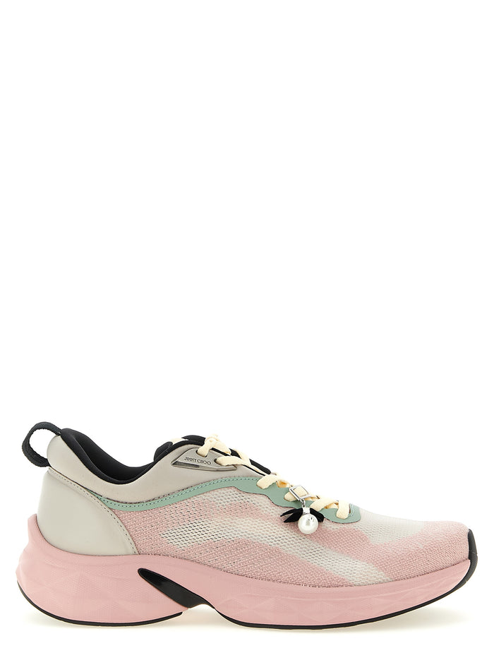 Jimmy Choo 50% Fabric sneaker in pink