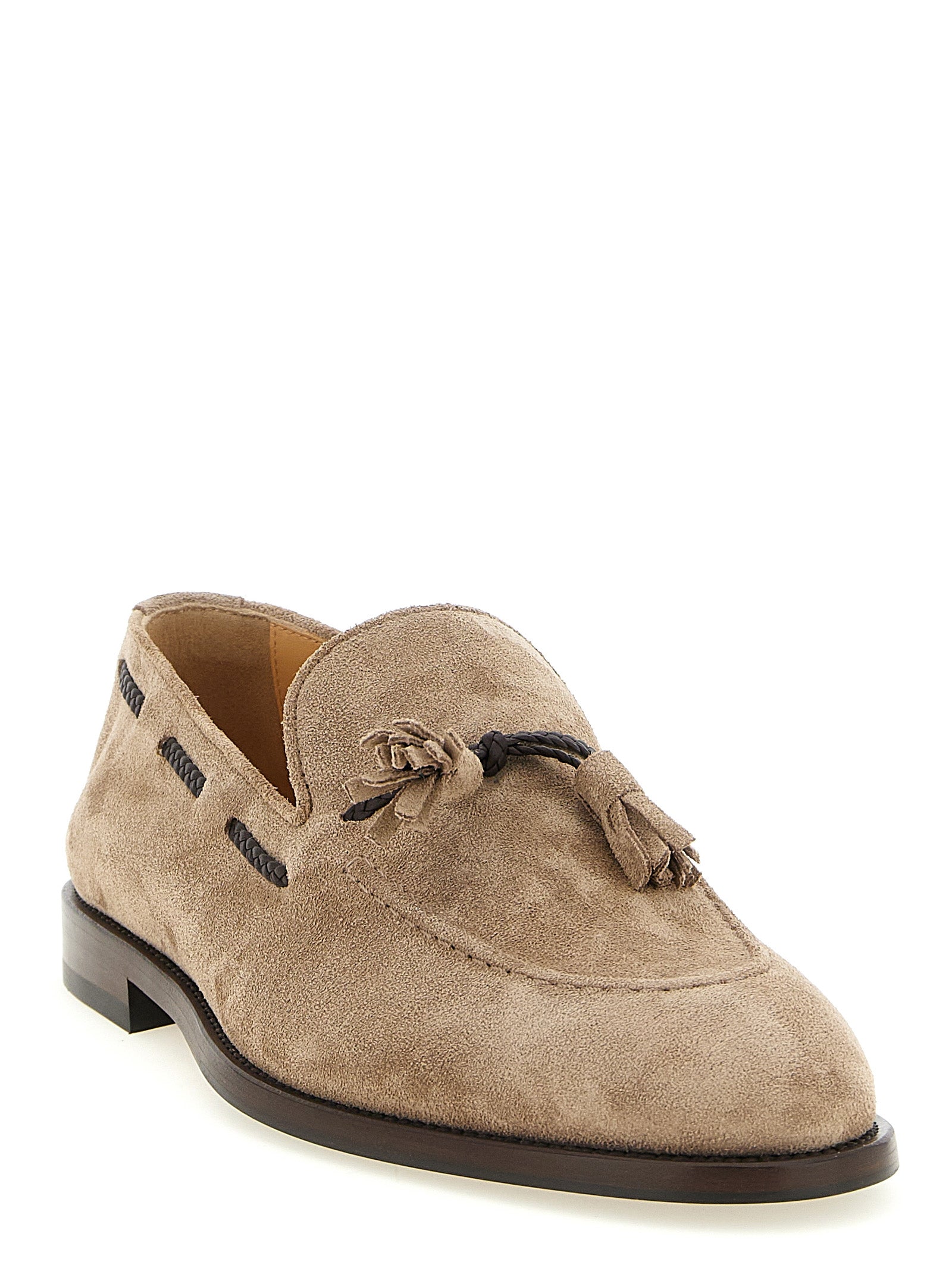 Brunello Cucinelli 100% Calfskin Leather loafer in brown — view 2